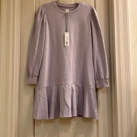 NEW WITH TAGS LA VIE REBECCA TAYLORFleece Sweatshirt Dress size LARGE